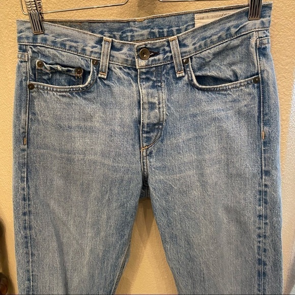 RAG & BONE Women Light Blue Buttoned Fly Jeans Size 26 - Picture 2 of 9